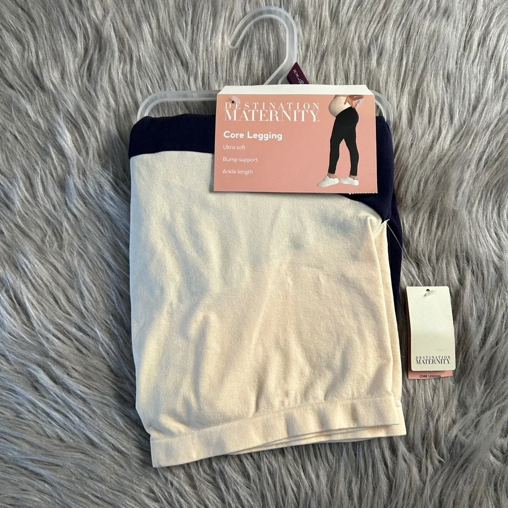 Destination Maternity Core Legging Women's Size XXL/20‎ Blue Ultra Soft Ankle